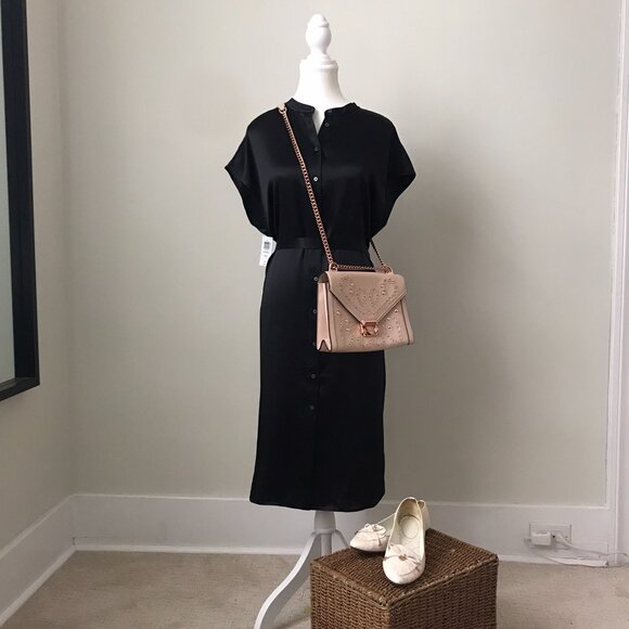 Aritzia Babaton Deligate Silk Dress | Black | Size S | BNWT - Picture 13 of 15